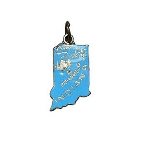 Wells Sterling Indiana Enameled Charm